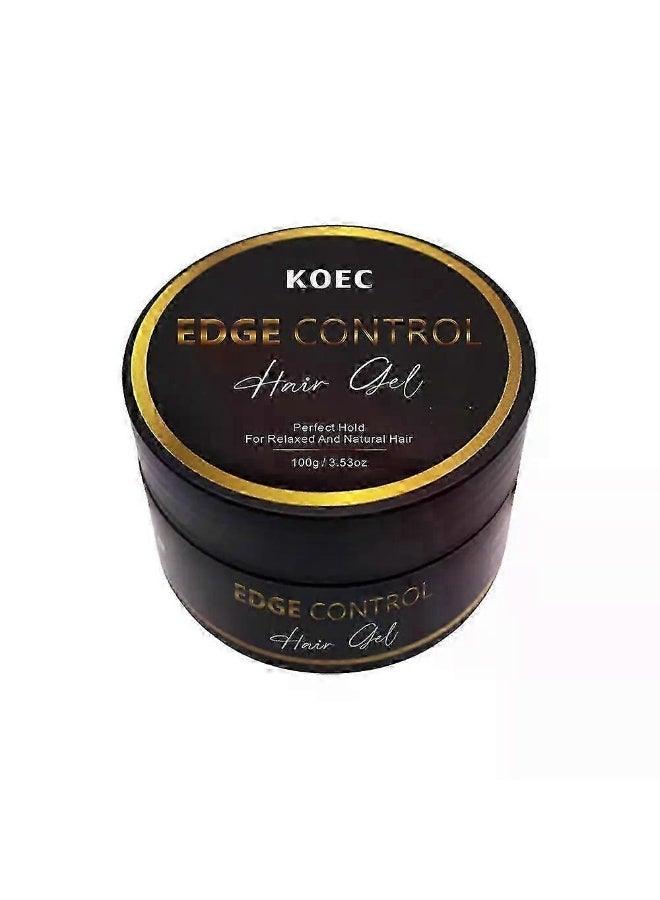 KOEC Edge Control Hair Gel Hair Braiding Gel Non Greasy Edge Wax Styling Tamer Natural Formula  Non Flaking No White Cast Long Lasting Edge Control Wax Hair Gel - Image 1