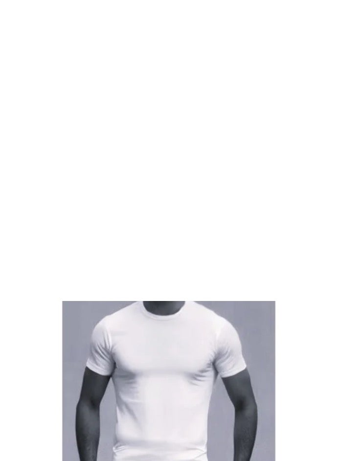Half-sleeved T-shirt, 100% cotton, Egyptian-made (6) pieces 