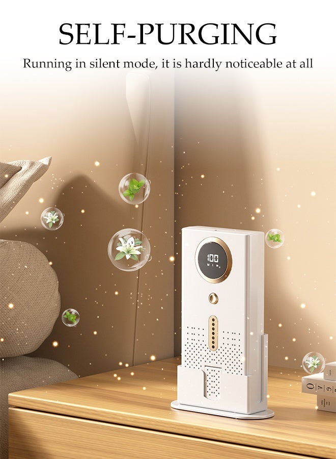 DUNISO Air Purifier for Home Intelligent Nanocomposite Air Purifier Quiet Sleep Mode Function Aromatherapy Function 360° Air Outflow Small Air Filters Out Cigarette Pollen Dust Purifier for Pets Hair, Odor, Dust, Smoke, Pollen - Image 3