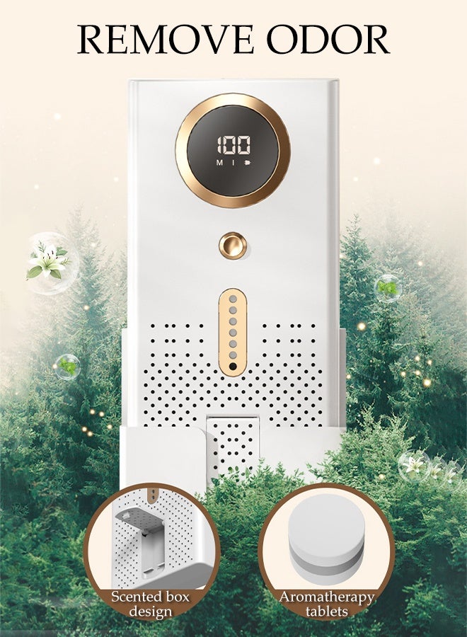 DUNISO Air Purifier for Home Intelligent Nanocomposite Air Purifier Quiet Sleep Mode Function Aromatherapy Function 360° Air Outflow Small Air Filters Out Cigarette Pollen Dust Purifier for Pets Hair, Odor, Dust, Smoke, Pollen - Image 2