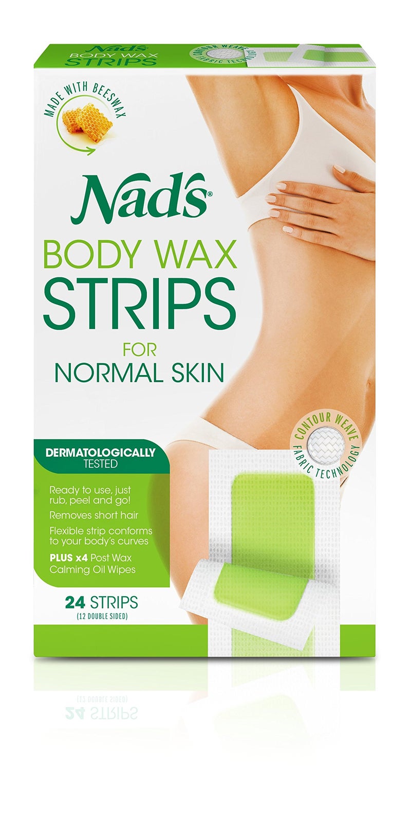 Nad's Hair Removal Strips, 24 Strips (Pack of 2) - Image 1
