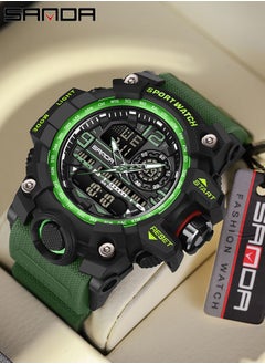 Sanda Sanda Men's Sports Watch, waterproof digital timer with alarm and screen, quartz, analog, electronic, 3133  - Image 1