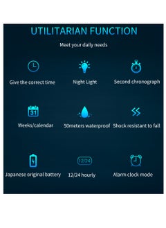 Sanda Sanda Men's Sports Watch, waterproof digital timer with alarm and screen, quartz, analog, electronic, 3133  - Image 5