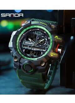 Sanda Sanda Men's Sports Watch, waterproof digital timer with alarm and screen, quartz, analog, electronic, 3133  - Image 2