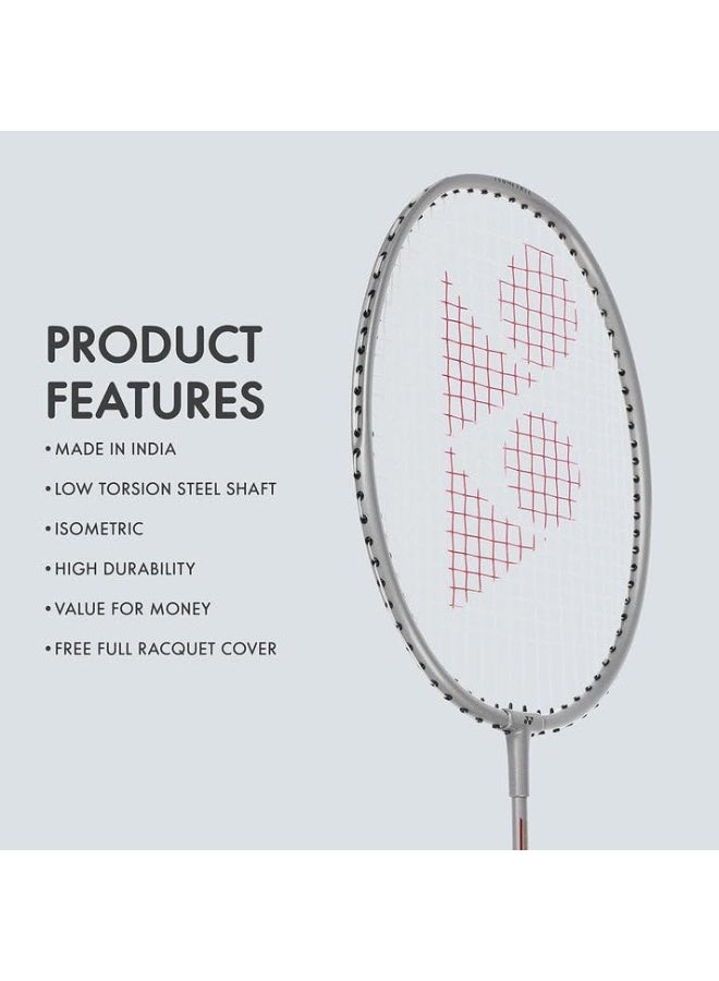 يونيكس مضرب تنس الريشة Yonex GR 303 المصنوع من مزيج الألومنيوم، بغطاء كامل - مضرب مشدود مسبقًا للمبتدئين واللاعبين الهواة - Image 4