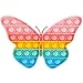 AIZIXIN Pop Bubble Fidget Sensory Toys Squeeze Sensory Toys Novelty Gifts for Boys and Girls Stress Relief and AntiAnxiety Tools for Kids and Adults Butterfly - Image 2