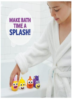WowWee Baby Shark Bath Squirt Toy 4-Pack Big Show!  - Image 2