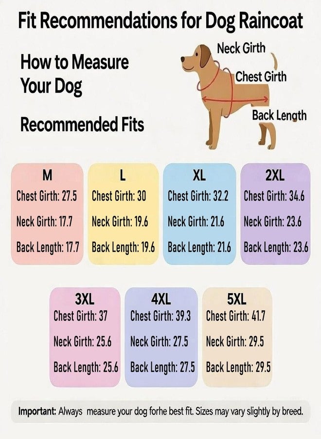 Olsa Dog Raincoat, Dog Hooded Slicker Poncho, 4 Legs Rain Jacket with Reflective Stripe, Water Proof Rain Snow Clothes with Hood for Small Medium Dogs - Image 2