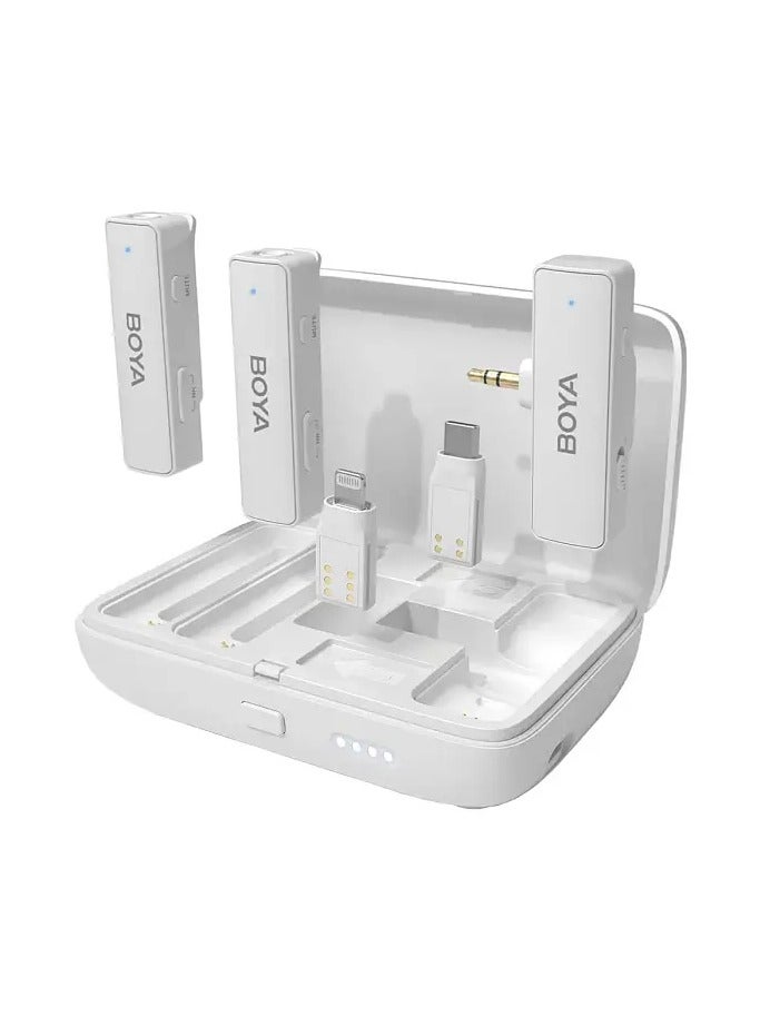 BOYA BOYALINK Wireless Microphone System All-in-one 2.4GHz - White  - Image 1