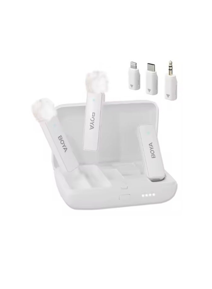BOYA BOYALINK Wireless Microphone System All-in-one 2.4GHz - White  - Image 3