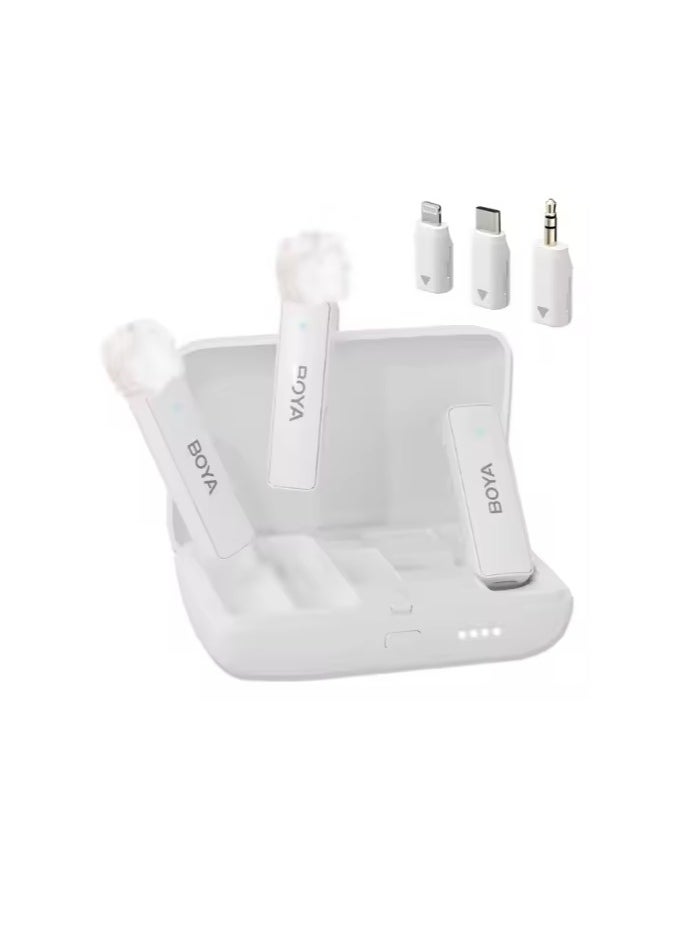 BOYA BOYALINK ( White ) Wireless Microphone System All-in-one 2.4GHz ( White )  - Image 3