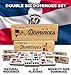 PRK 14 Dominican Republic Dominoes Double Six Novelty Set with Dominican Republic Flag Design Ideal for Parties 1 Set med Size Domino - Image 4
