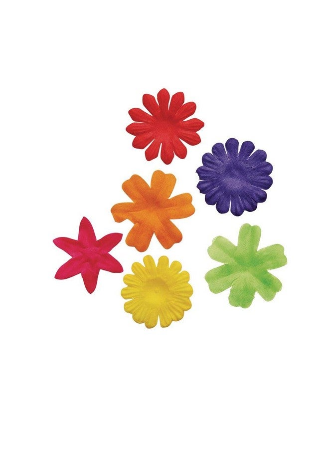 Colorations ® Colorful Fabric Flowers For Arts & Crafts Set Of 300 Assorted Fabric Flower Shapes & Colors For Craft Projects Fabric Flower Shapes For Decorating Collaging & Crafting Craft Supplies - Image 3
