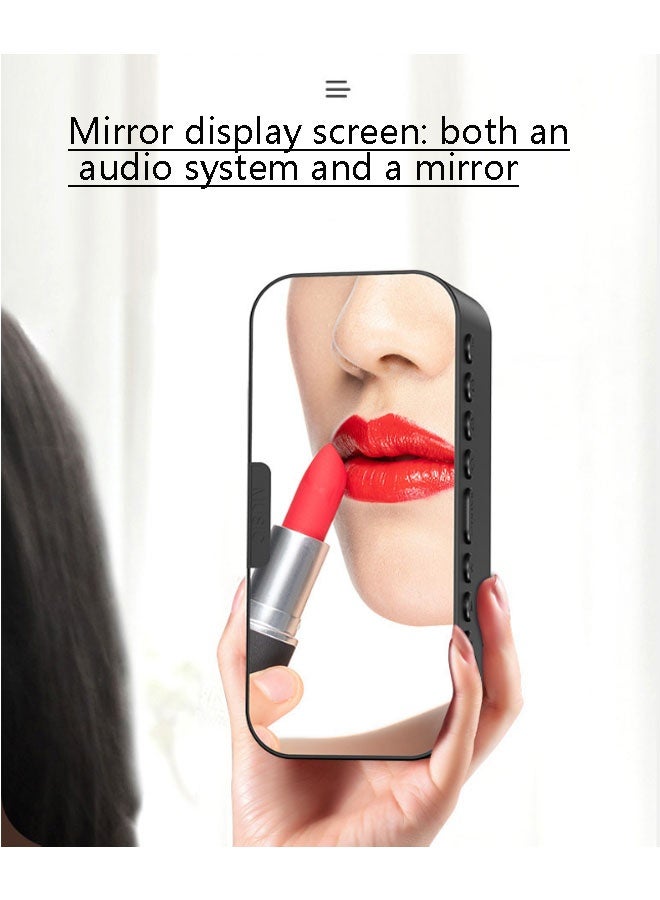 نيوترل مكبر صوت بلوتوث محمول P6 مزود بفتحة لبطاقة الذاكرة، ويتميز بالتحكم الصوتي بالذكاء الاصطناعي، والإضاءة المحيطة، وعرض الساعة، ووظيفة المنبه المزدوج، وتشغيل الموسيقى، والرد على المكالمات، والتوجيهات الصوتية. مثالي للطلاب وموظفي المكاتب والمستخدمين المماثلين. (أبيض) - Image 5