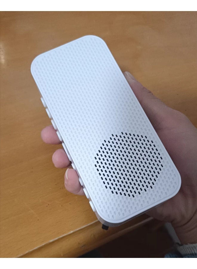 نيوترل مكبر صوت بلوتوث محمول P6 مزود بفتحة لبطاقة الذاكرة، ويتميز بالتحكم الصوتي بالذكاء الاصطناعي، والإضاءة المحيطة، وعرض الساعة، ووظيفة المنبه المزدوج، وتشغيل الموسيقى، والرد على المكالمات، والتوجيهات الصوتية. مثالي للطلاب وموظفي المكاتب والمستخدمين المماثلين. (أبيض) - Image 2