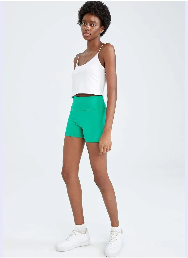 ديفاكتو High Waisted Mini Biker Leggings