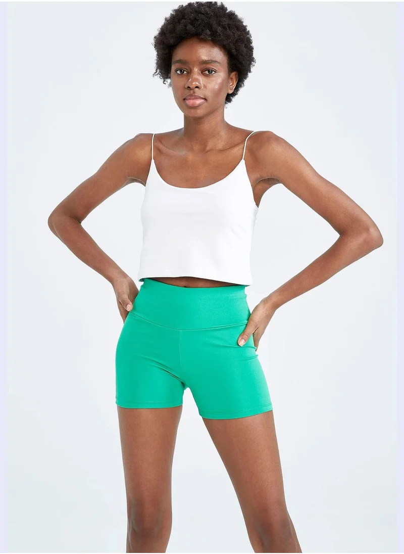 ديفاكتو High Waisted Mini Biker Leggings
