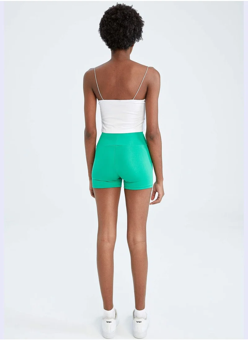 ديفاكتو High Waisted Mini Biker Leggings