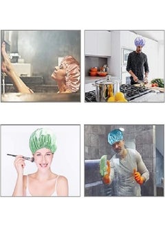SB SizinBazar Washable Shower Cap Makeup Eating Hair Loss Cap Washing Hair Protection Cap  - Image 4