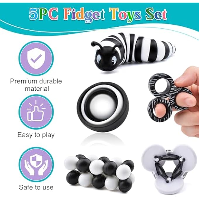 ASIOWELY Fidget Toys Adult Set, Sensory Toy, Easter Basket Filler for Kids, Teens, Autism, Desk Toy, Stress Relief Toy, Gift for ADHD - Image 3