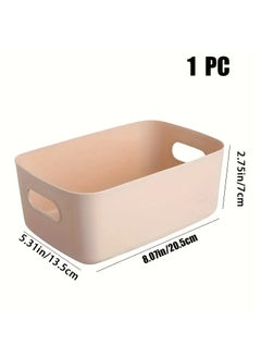 ORiTi Multi-Purpose Cosmetic Storage Basket,Storage Box With Handle, Plastic Storage Organizer Bin, Home Decoration For Home,Office Kitchen,Bedroom  - Image 1