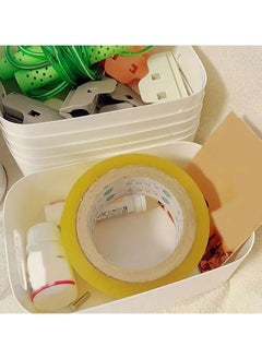 ORiTi Multi-Purpose Cosmetic Storage Basket,Storage Box With Handle, Plastic Storage Organizer Bin, Home Decoration For Home,Office Kitchen,Bedroom  - Image 4