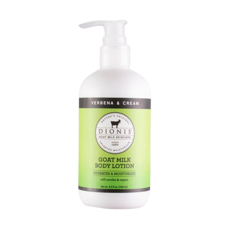 Dionis Goat Milk Hydrating Skincare Scented Cream, Rich & Creamy Daily Moisturizing Verbena & Cream Body Lotion For Dry Skin, Made in the USA, Cruelty-Free & Paraben-Free, 8.5 oz Bottle - Image 1