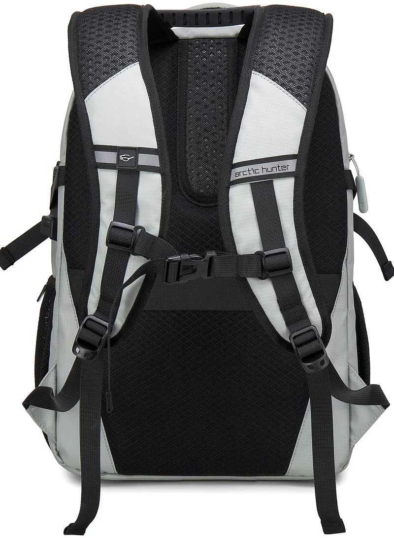 ARCTIC HUNTER Backpack for Men 30L Office Travel Backpack Casual Laptop Bag with 15.6-inch Laptop Pocket Water-resistant Multi-pockets Large Capacity College Backpack with USB Port B00388 Grey