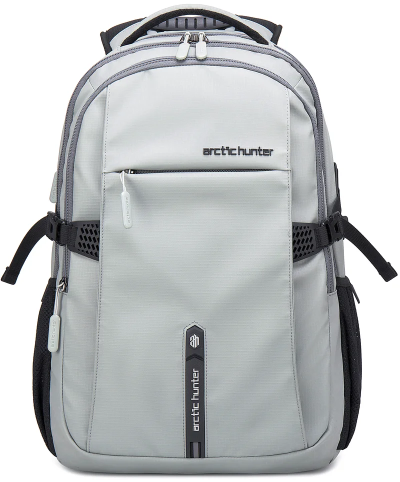 Arctic Hunter  Travel Daypack Water Repellant Scratch Resistant 30L Backpack with Built In USB/Headphone Port for Men and Women, B00388, Grey  | Best Price UAE