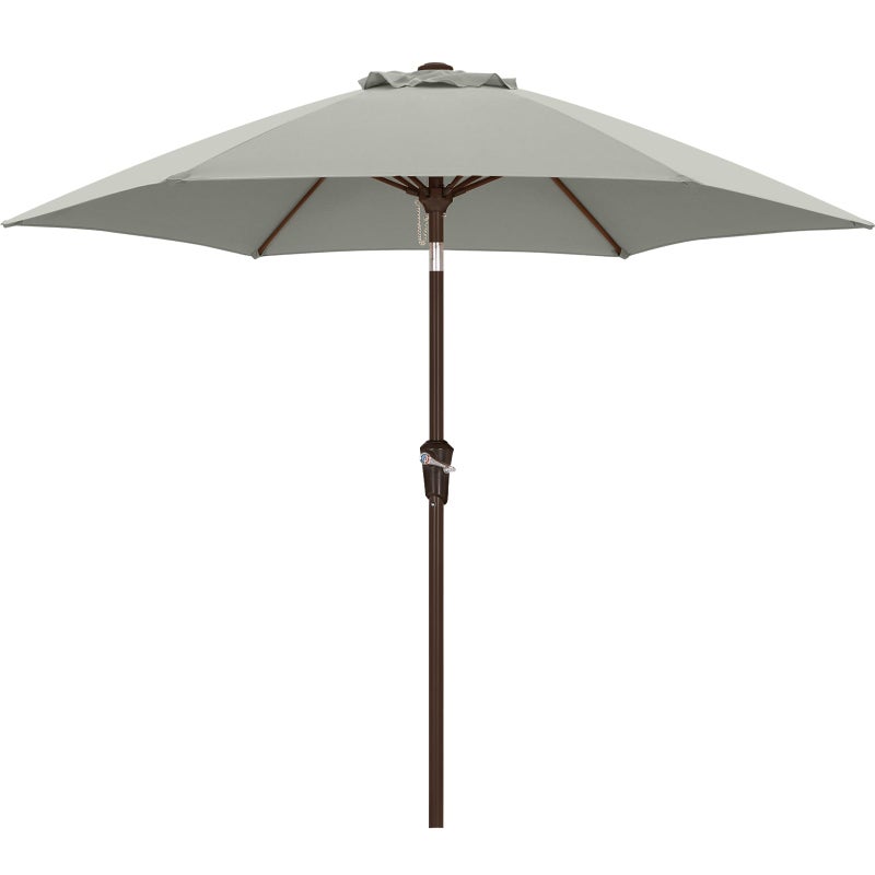 ABCCANOPY 7.5FT OutdoorPatio Umbrella, UV Protection Table Umbrella w/Crank for Easy Set Up, Suitable for Garden, Lawn, Deck & Backyard (Gray) - Image 2
