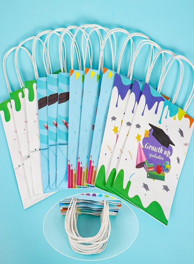HOWAF 12pcs Kindergarten Graduation Party Supplies Gift Bags, Congrats Grad Treat Bags with Handle for Preschool Graduation Party Favors, Kindergarten Graduate Candy Bags for Class of 2024 Graduation - Image 4