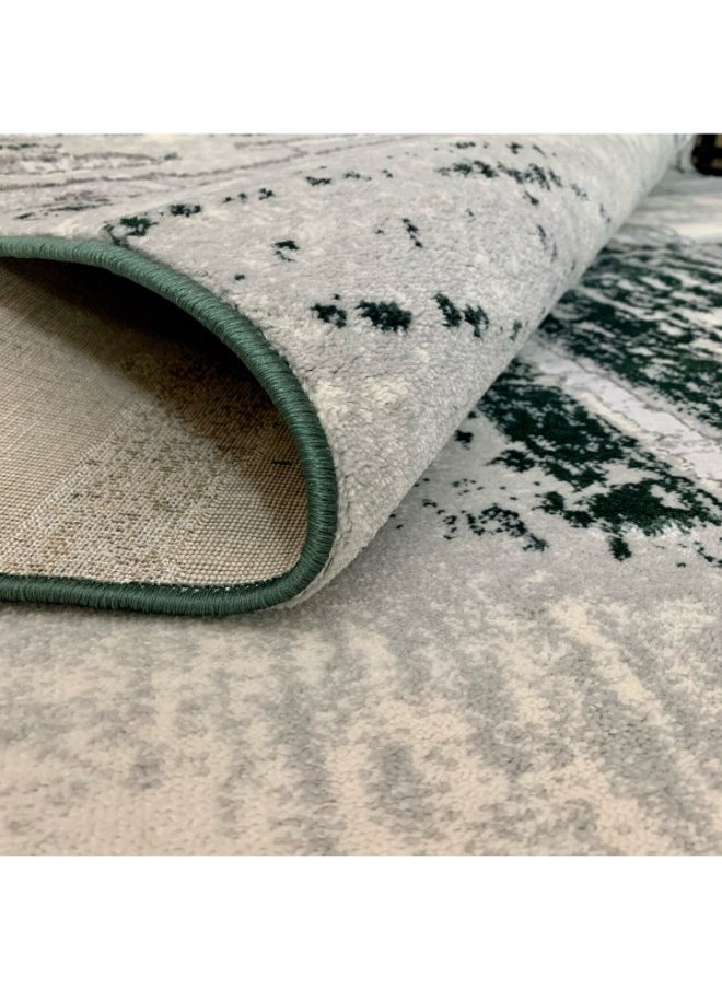 HANDPICKED FURNITURE Handpicked Furniture Abstract Green Rug, Ultra Soft Area Carpets For Bed Room, Living Room, And Dining Room, Antislip Floor Carpets, Easy To Clean, Made In Turkey  - Image 2