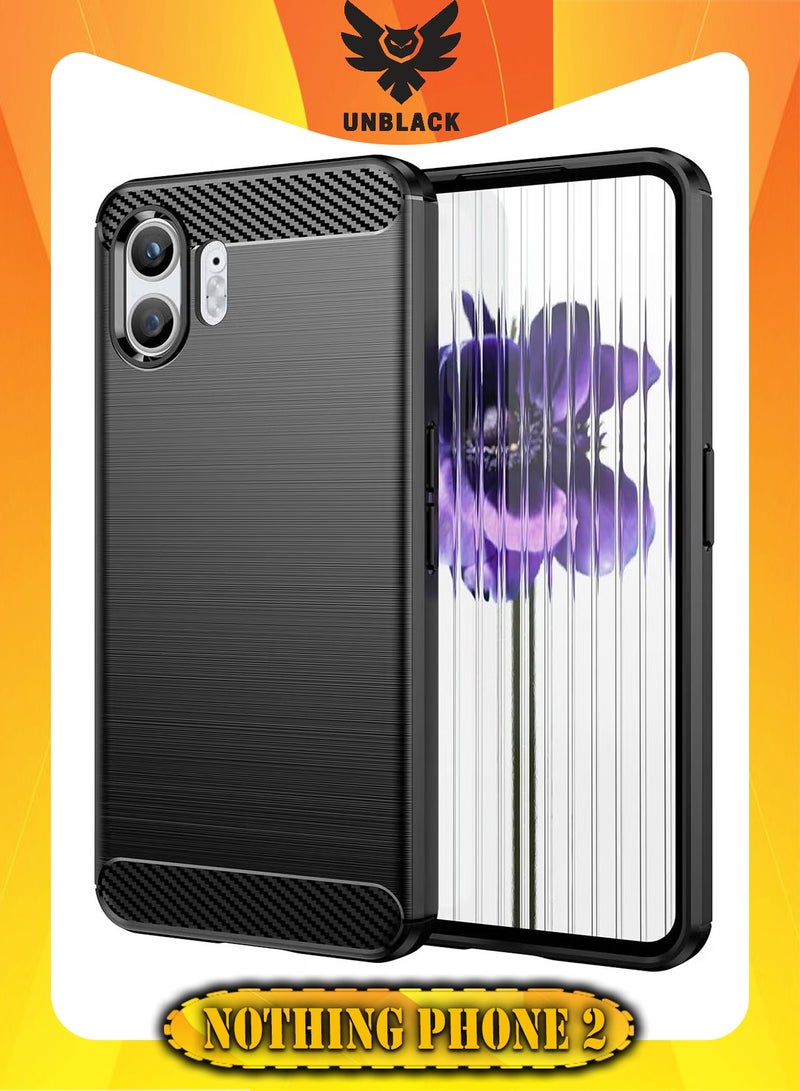 انبلاك متوافق مع هاتف نوثينج فون 2 رفيع من البولي يوريثين الحراري الناعم الممتص للصدمات (اسود) - Image 1