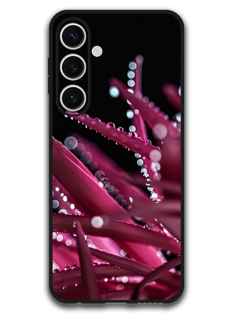 Theodor Protective Case Anti Scratch Shock Proof Bumper Cover For Samsung Galaxy S24 FE petals_drops_bokeh - Image 1