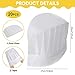 Vabean Kids Apron and Chef Hat Set Child Apron Fabric White Disposable Cooking Set for 712 Years Girl Boy Kitchen Baking Painting 40 Pcs - Image 4