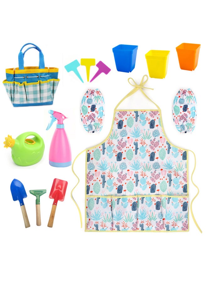 مجموعة أدوات البستنة للأطفال، مجموعة أدوات البستنة، مجرفة رملية للشاطئ، ألعاب الحديقة - اللون: مجموعة من 13 قطعة من أدوات البستنة TQ120861 - Image 3