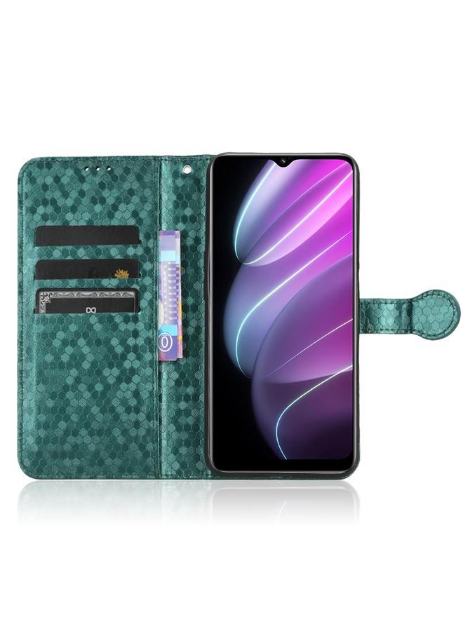 اس-توب جراب هاتف Realme V30 / V30T 5G من الجلد بتصميم نقاط قرص العسل - Image 4