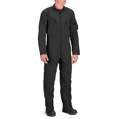 Propper® Poly Cotton Twill 27/P Flyers Coverall, Black, Large Long - Image 1