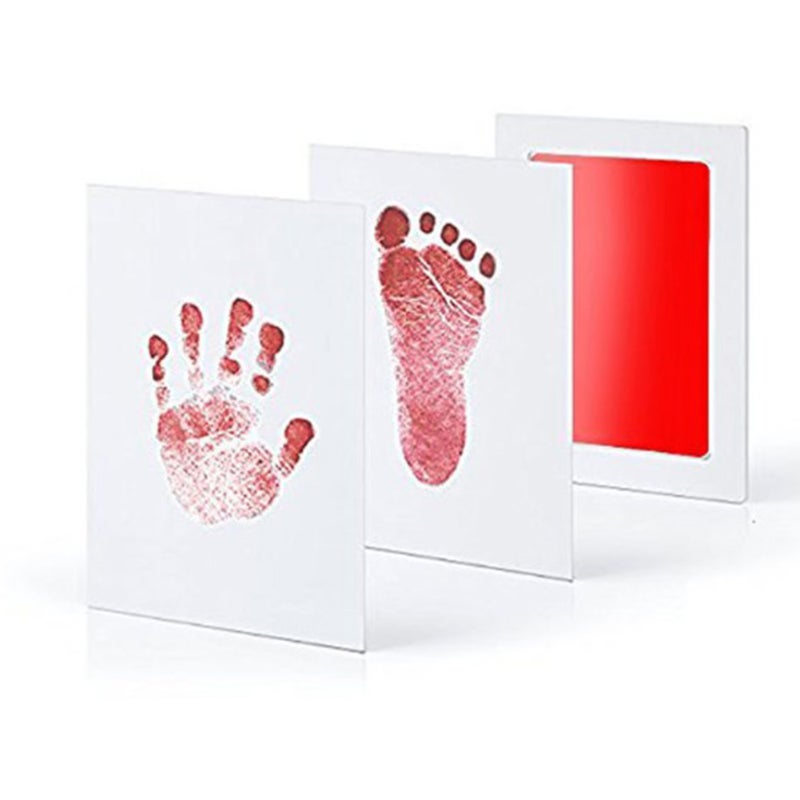Baby Inkless Footprint Handprint Kit Clean Touch Ink Pads for 0-6 Months Old Infant Newborn Keepsake Pet Paw Print Kit, Purple - Image 5