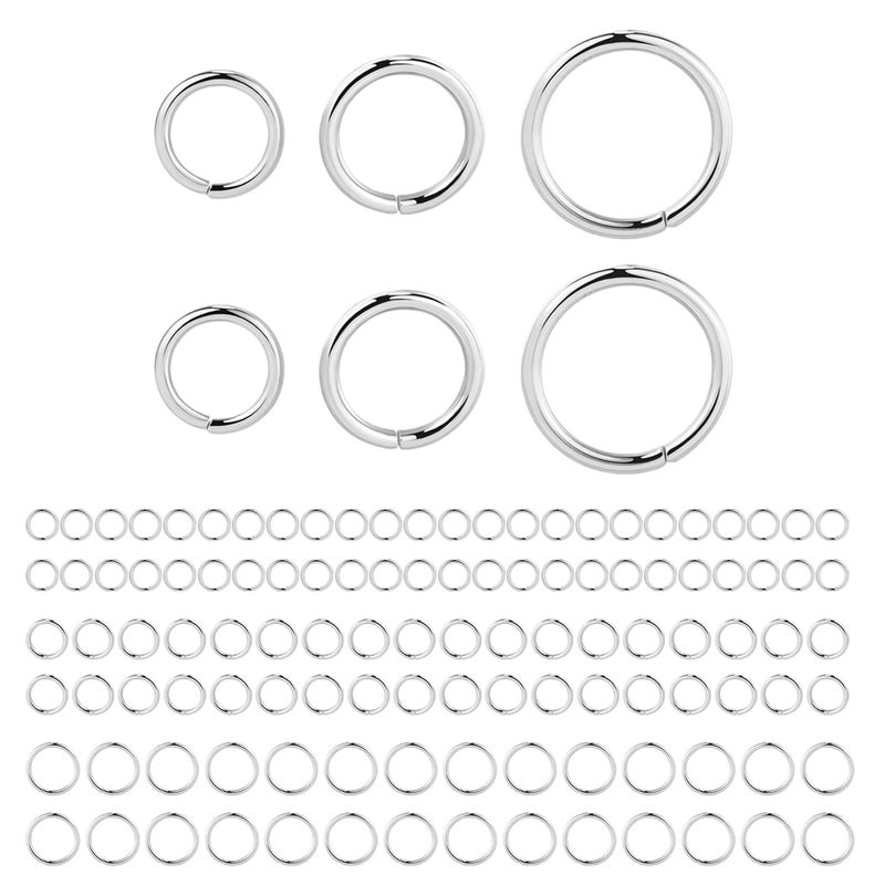 Sterling Silver Jump Rings for Jewelry Making 4mm 5mm 6mm 925 Sterling Silver Open Jump Rings for DIY60 PCS