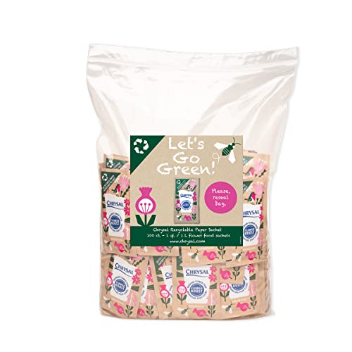 Chrysal Recyclable Paper Flower Food Packet - 100 ct, for 1L of Water - Image 2
