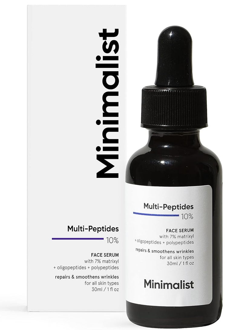 MINIMALIST Multi Peptide Night Face Serum For Ageless Younger Skin 30ml - Image 1