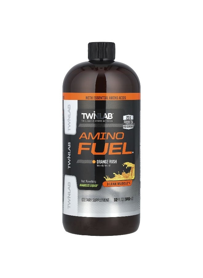 Twinlab Twinlab, Amino Fuel, Orange Rush, 32 fl oz (946 ml)  - Image 1