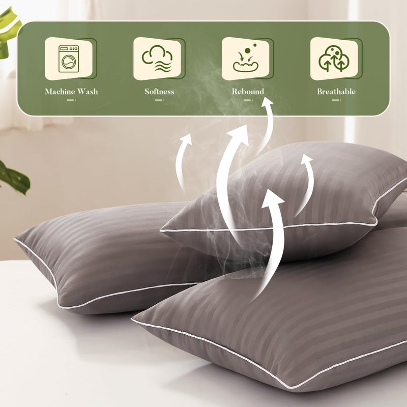 Richtry Memory Foam 14 x 22 Inch Throw Pillow Insert, Premium Lumbar Pillow Insert for Decorative Throw Pillow, Living Room, Couch and Sofa, 14 x 22 Inch, Gray - Image 4