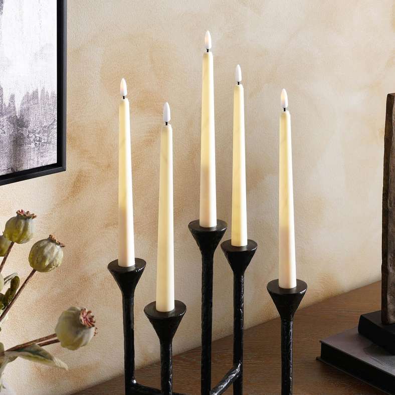 Aiden 6-Piece LED Candle H28cm - Off White