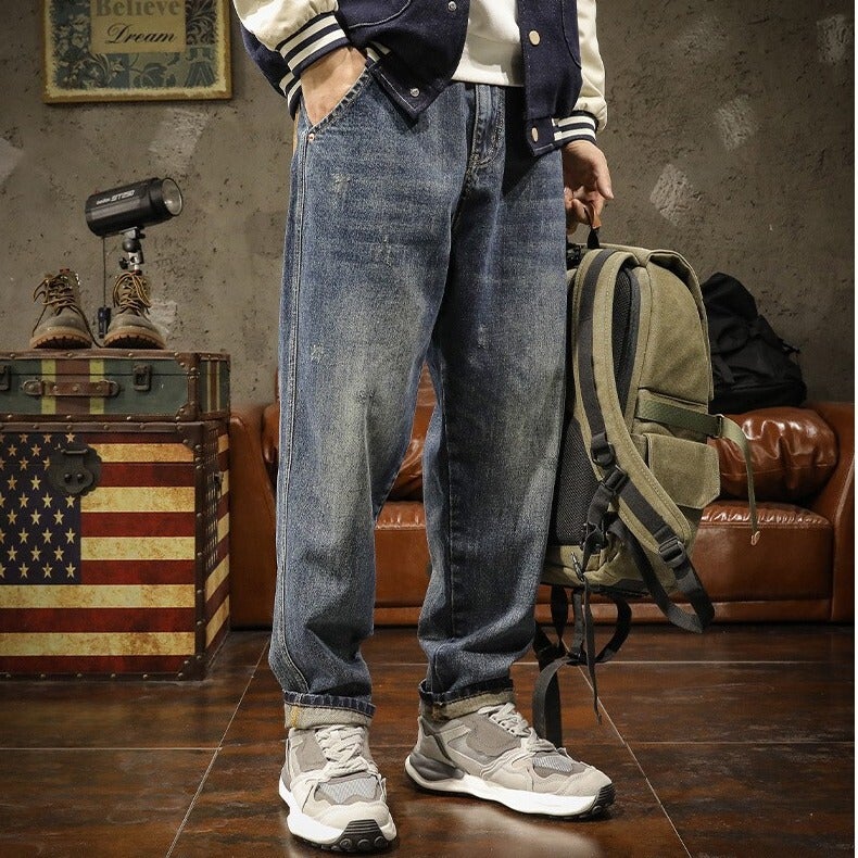 Unisex Casual Daily Denim Jeans - Image 1