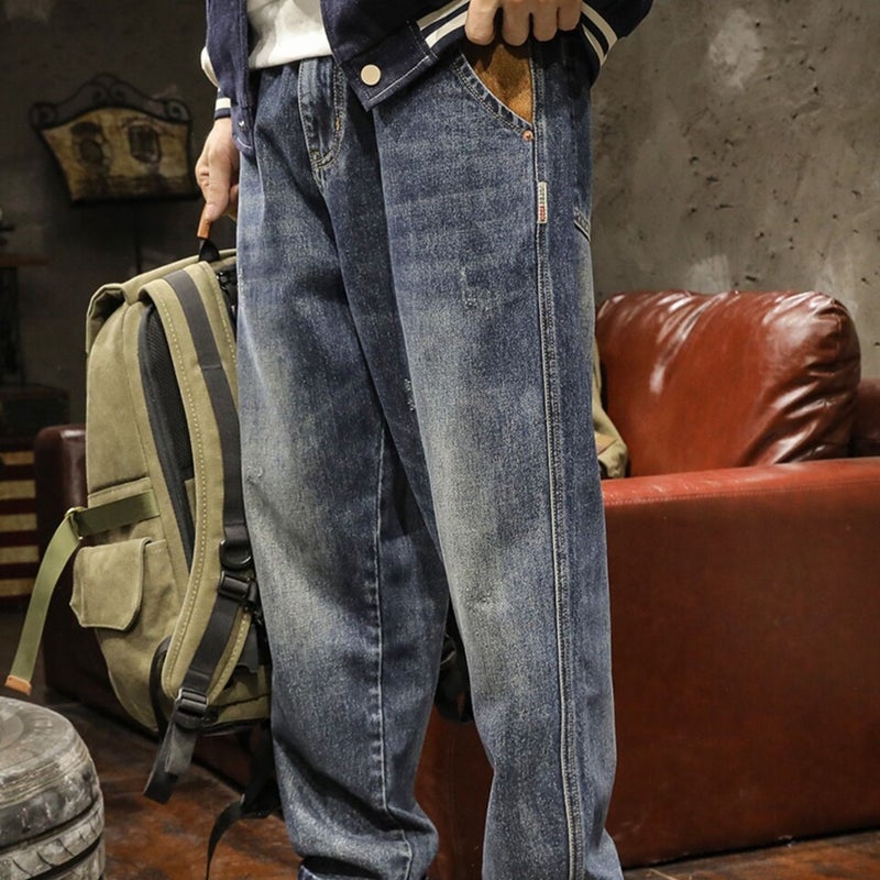 Unisex Casual Daily Denim Jeans - Image 5