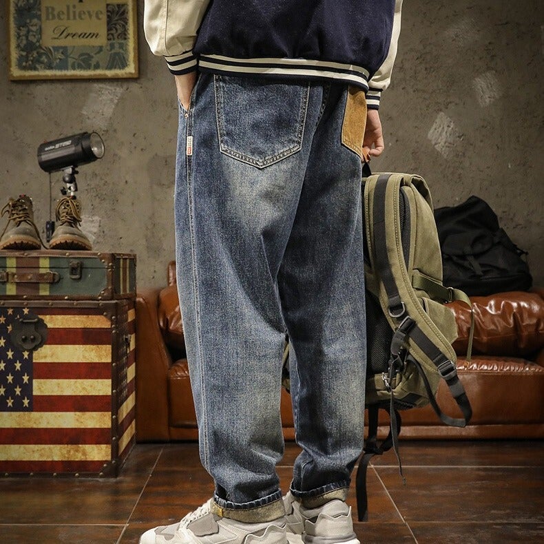 Unisex Casual Daily Denim Jeans - Image 4