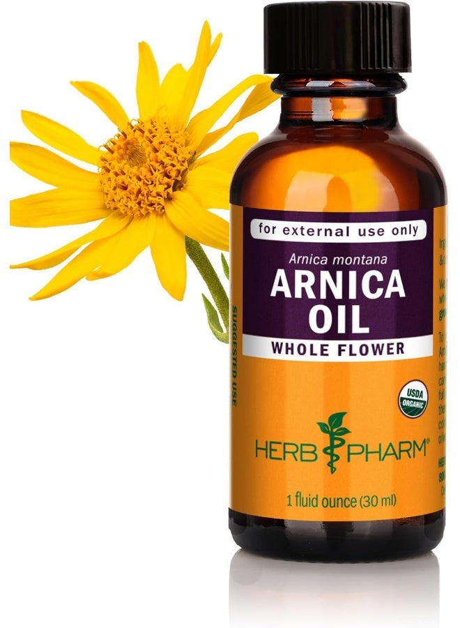 Herb Pharm Certified Organic Arnica Oil - 1oz - Image 1