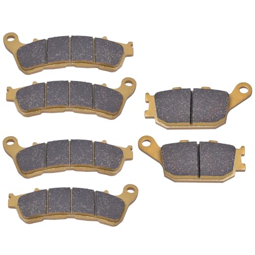 XYRVICT Brake Pads for Honda CBF600 CBF 600 ABS 2008 2009 2010 2011 2012, for Hornet CB 600 2007 2008 2009 2010 2011 2012 2013, CB 1100 CB 1300 CBF 1000, 06435-MEJ-026, Ceramics Front and Rear Set - Image 1